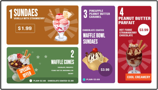 ice cream menu board 8