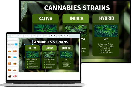 marijuna dispensary menu template editor