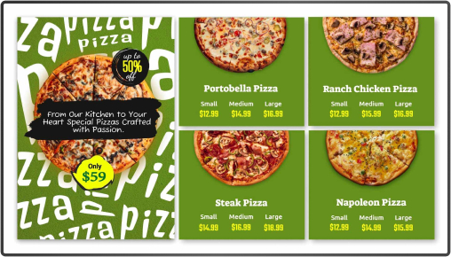pizza menu board 5
