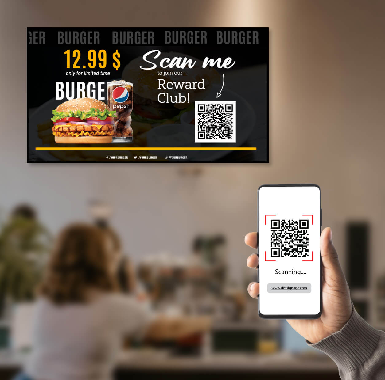 qr code based digital menu boards