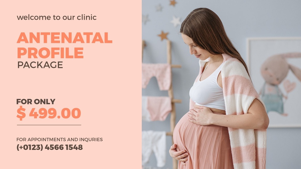 antenatal checkup promotion digital signage template
