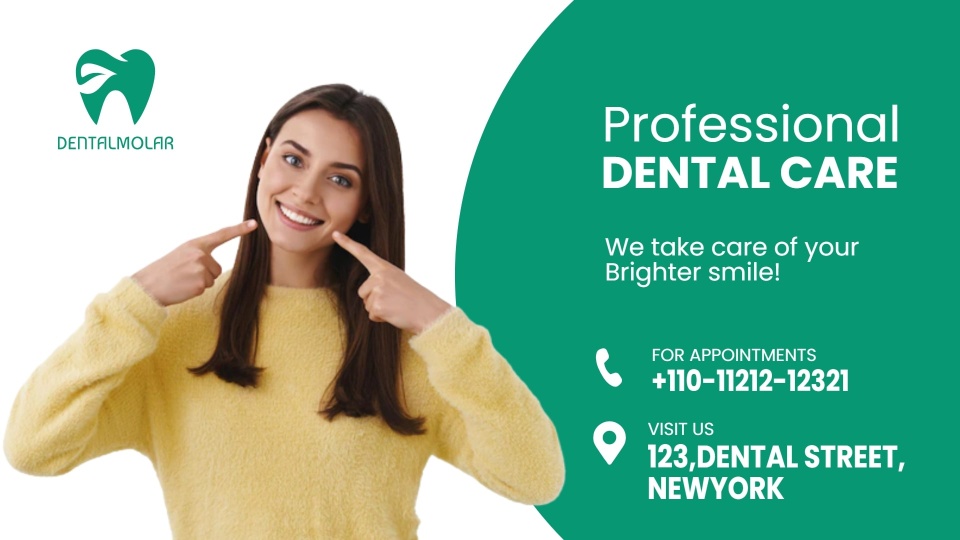 dental clinic promotion digital signage template
