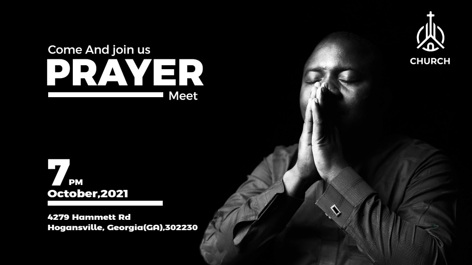 digital signage for church prayer meeting announcement