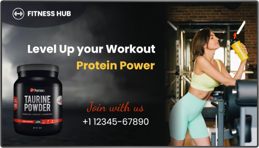 promote fitness product in gym with digital signage