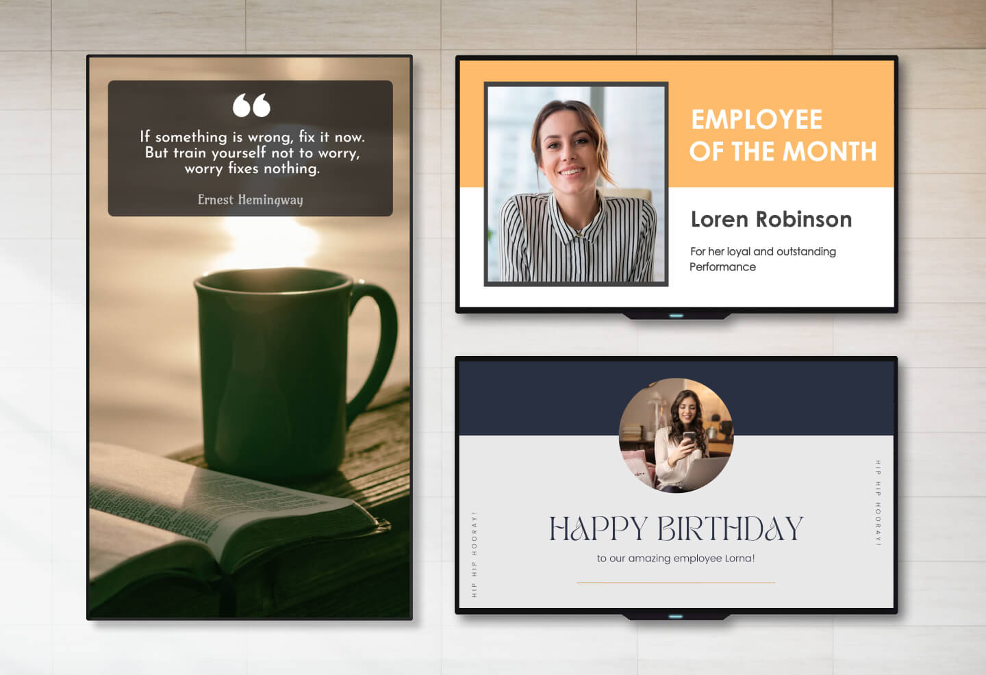 use cases of corporate digital signage