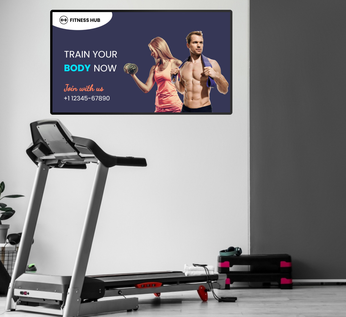 why use digital signage in gym
